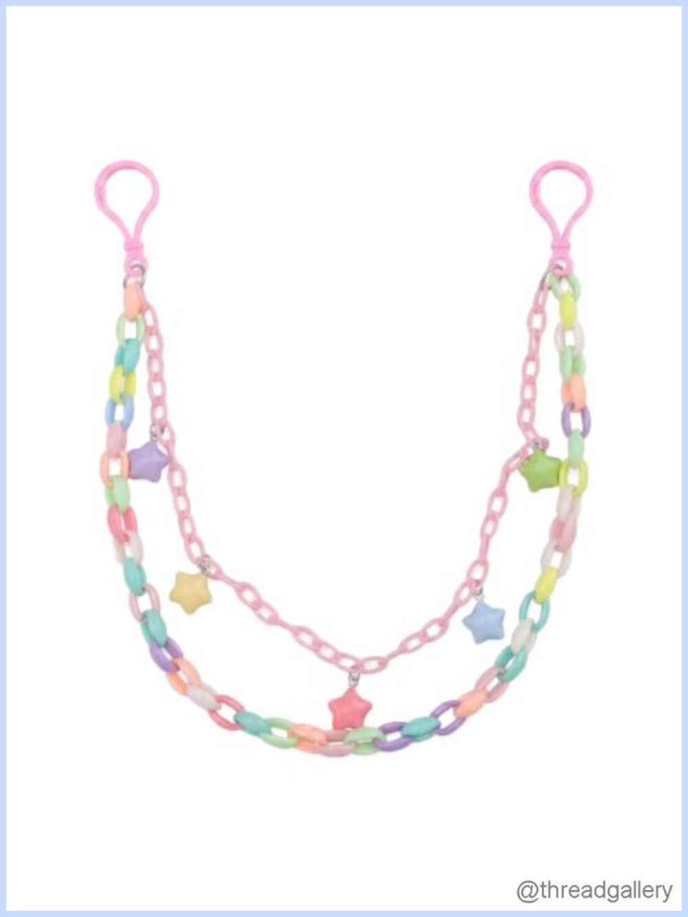 Acrylic Star Bag Chain Belt Charm Harajuku Kawaii Waist Accessory